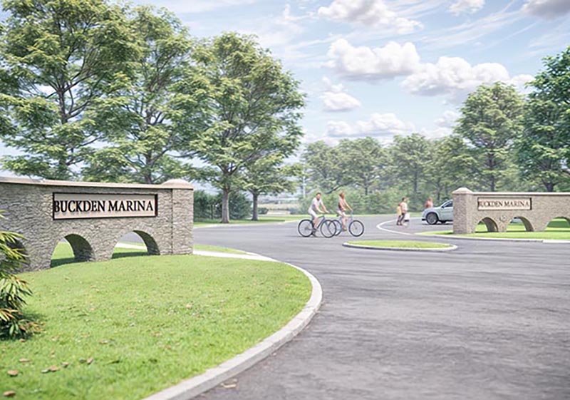 Buckden Marina Proposed main entrance
